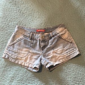 Unionbay low rise denim shorts, EUC, Size 7